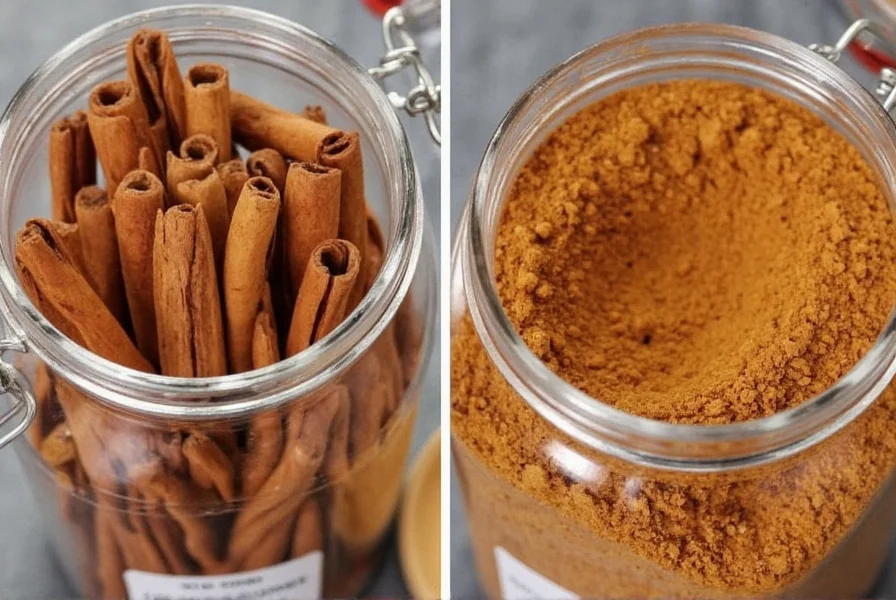 Proper storage methods for Ceylon cinnamon sticks and powder in airtight containers