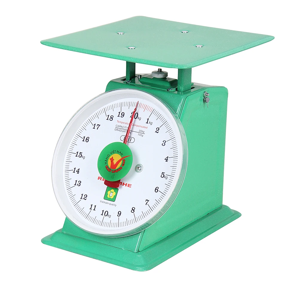 

20kg mechanical bath balance baby kitchen household hand electronic dial spring scale, Green etc