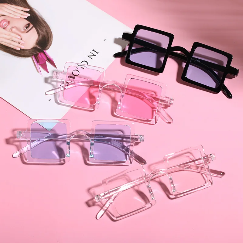 

Colorful Children Personalized Sunglasses Unisex Kids Plastic Frame Fashion Sunshade UV Protection Baby Glasses, As the picture shows