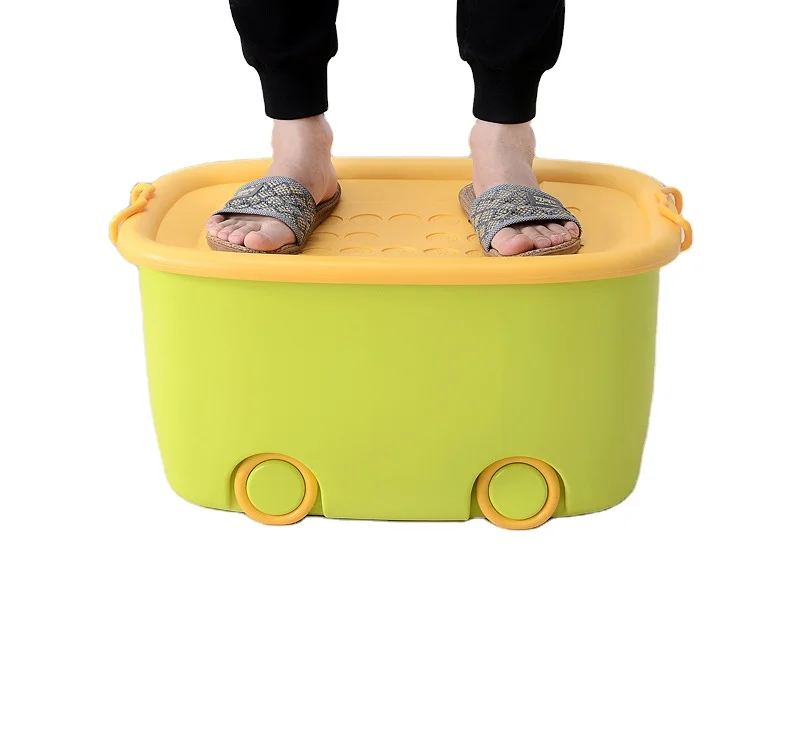 

Toy storage removable plastic storage box with wheels