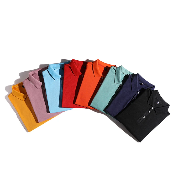 

High Quality Mercerized Cotton 8 Colors Custom Logo Printing Embroidery OEM Logo Plain Blank Men Polo T Shirt Polo Shirts