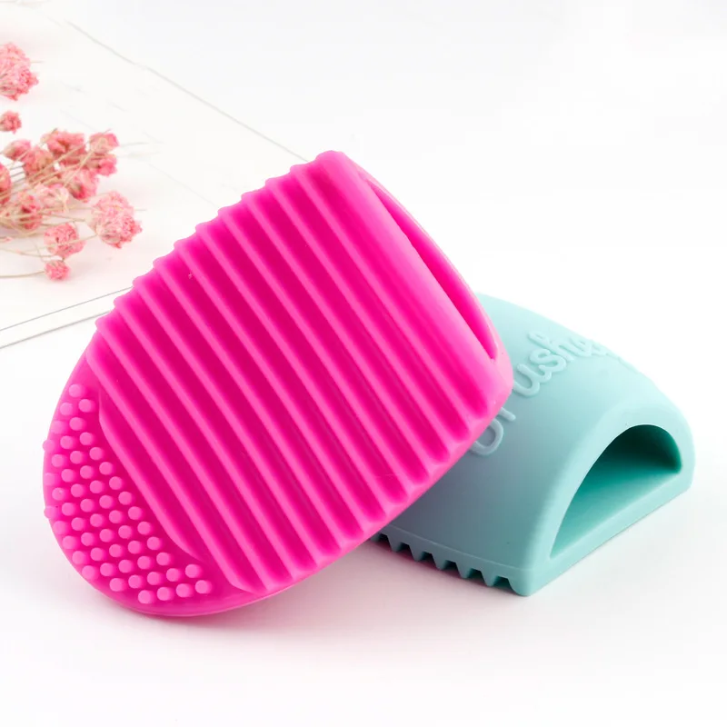 

New Comming Silicone Makeup Brush Cleaner Brushegg Cute and Portable Cleansing Makeup Tools, Multiple colors/customized