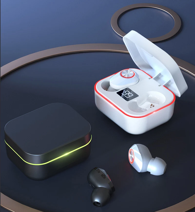 

TWS hanging ear headset M8 wireless 5.0 binaural true stereo noise reduction fashion wireless headset