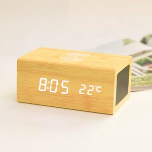 Wireless Wood Mini Speaker Clock