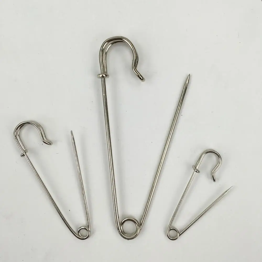 

Extra Large Heavy Duty Stainless Steel Safety Pins for Blankets Skirts Kilts Knitted Fabric Crafts, Silver,golden,black,antique brass,ross golden,gun black