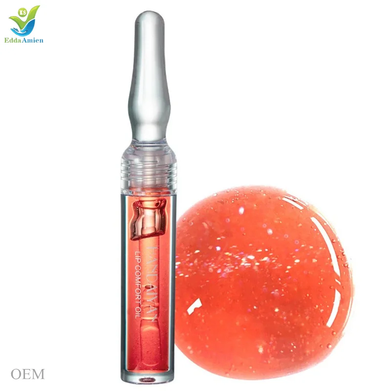 

2021 color organic lip oil low moq manufacturers nude lip color for makeup handaiyan lip oil, Multi-colored