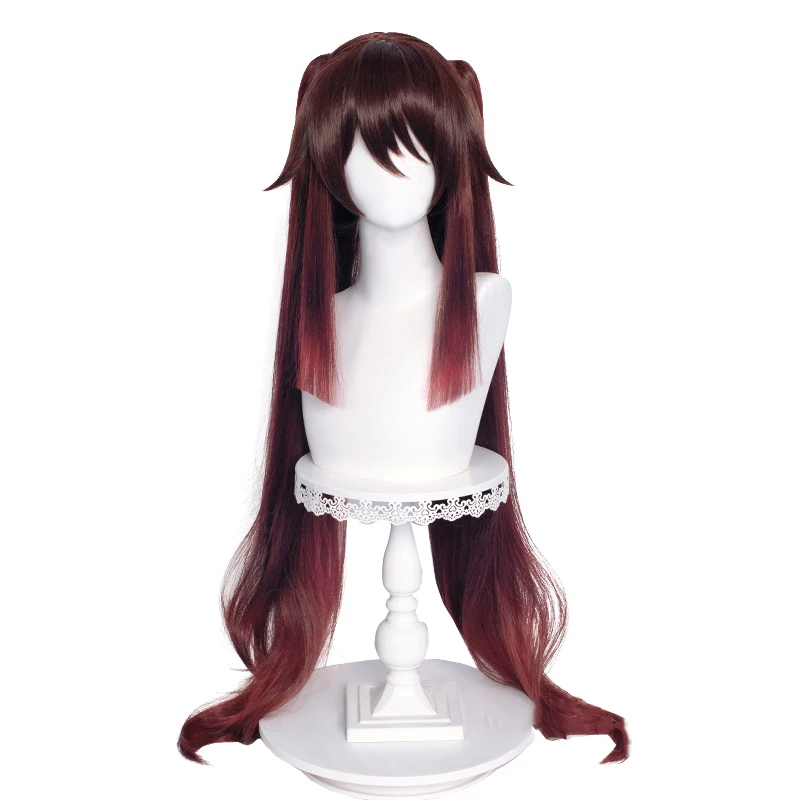 

Long Red Brown Wine Synthetic Hair Anime Comic Exhibition Cosplay Halloween Hair COS Ombre Wigs Cool Male Hair, Pic showed