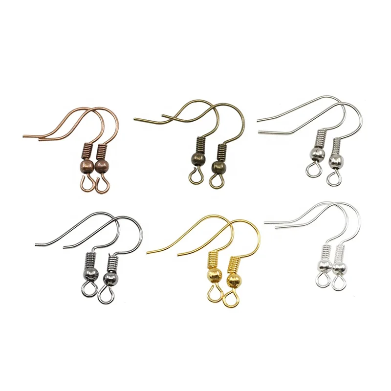 

200pcs/lot 20x17mm Earring Findings Ear Clasps Hooks Fittings DIY Jewelry Making Accessories Iron Hook Ear wire Jewelry Supplies, As picture