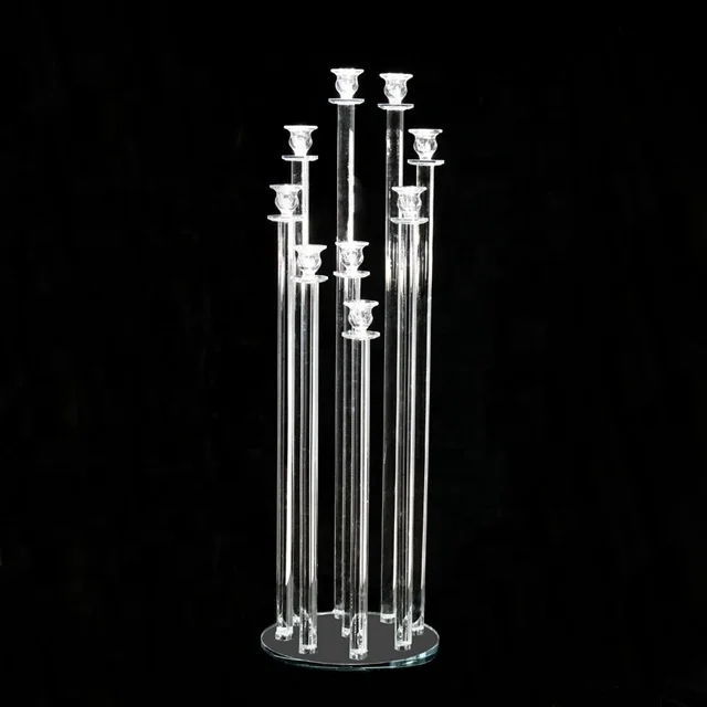

free shipping)New Product Wedding Decorations Tall Crystal Flower Stand With clear acrylic sunyu1240, Any size