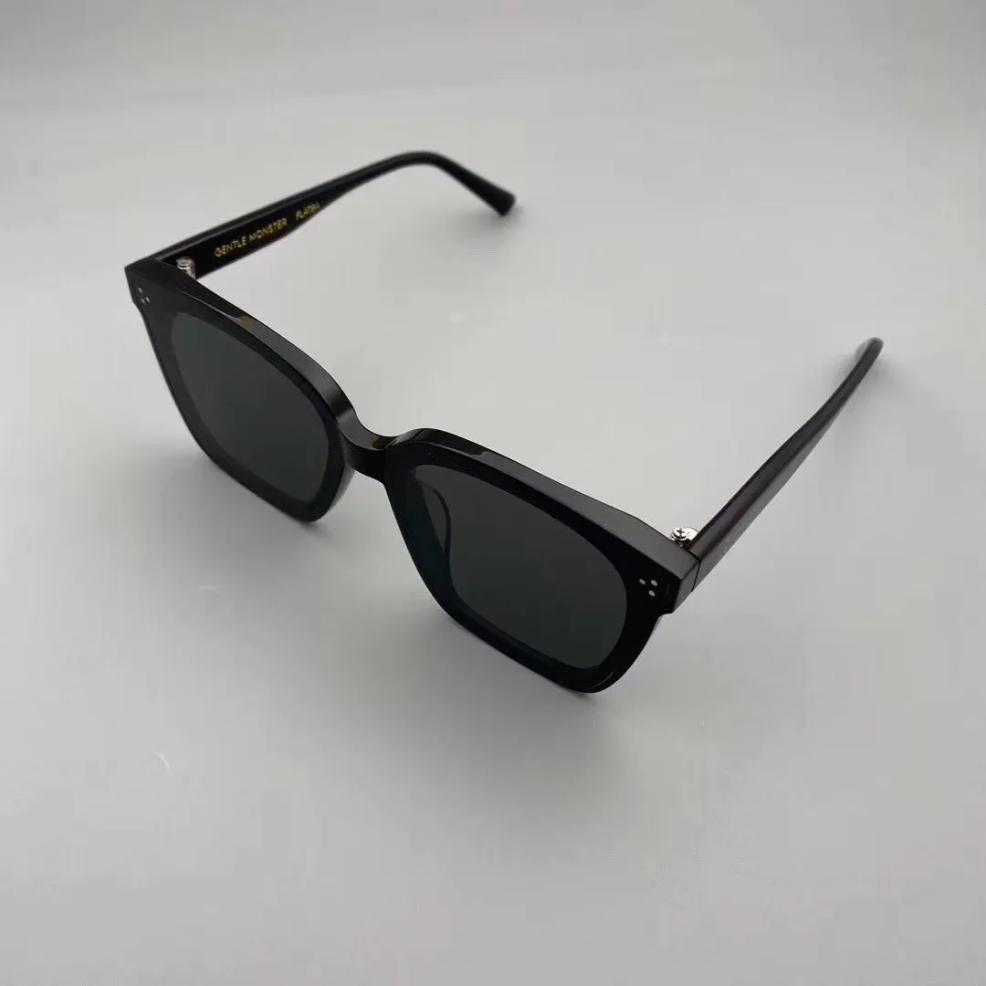 V Logo Dreamer17 Design Polarized Sunglasses Men Flat Lens Big Oversize
