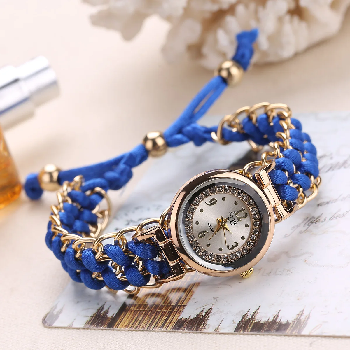 

New product creative women's hand-woven stretch rope bracelet new watch stretch rope bracelet watch