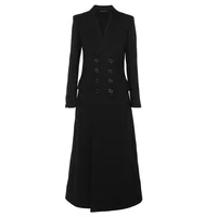 

New Fashion Ladies European Women Long Winter Wool Coats
