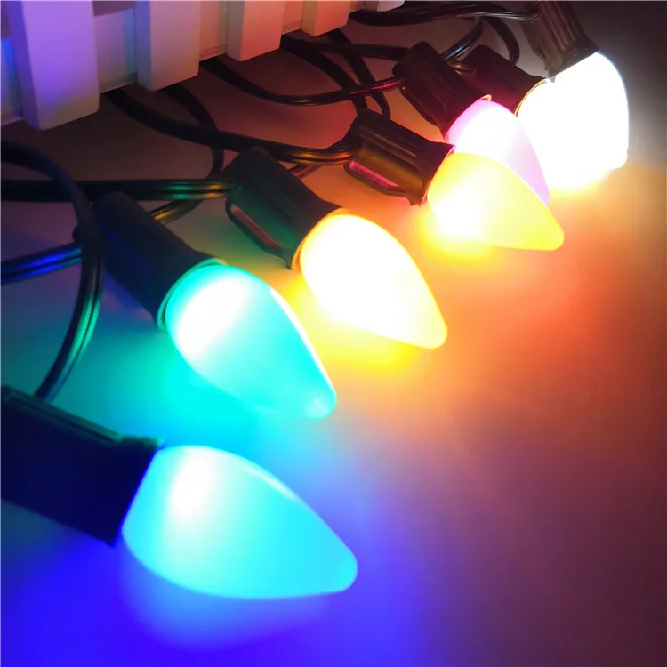 Commercial Grade Christmas Outdoor Decorations Warm White C7 Led Light