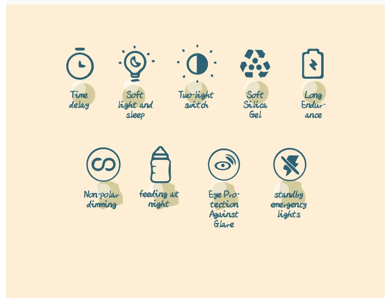 Wholesale Customized Good Quality Rechargeable Silicone Sleep Baby Led Night Light