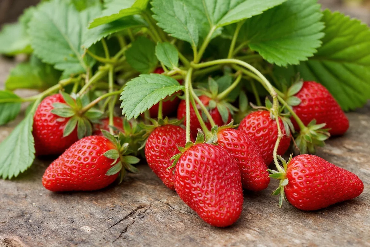 how close to plant strawberry plants
