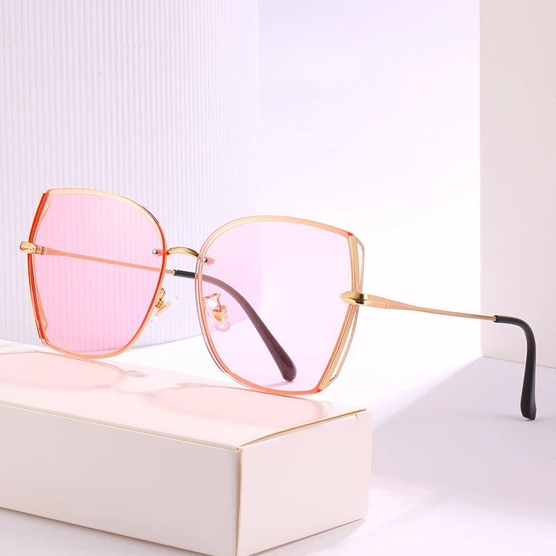 

[Non-RTS] Rennes fashion sunglasses metal large frame sunglasses irregular sun glasses sunglasses women