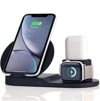 

10W 7.5W Fast Wireless Charging Dock, 3 in 1 Wireless Charger Stand Station for iPhone apple watch Airpod
