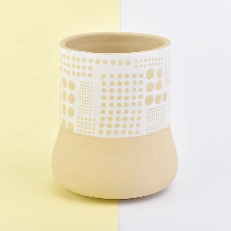 Elegant glazed tealight candle holder home decoration