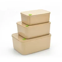 

Rice husks plant fibre bento boxes eco friendly lunch box unbreakable organic food packaging lunch box