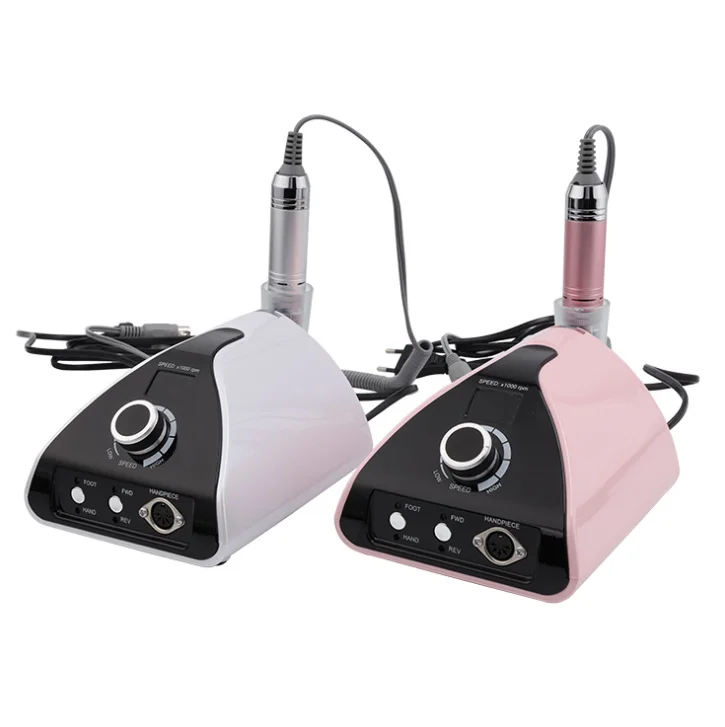 

Jinyi ZS-711 30000RPM 45W Strong Power Low Noise Led Display Screen Electric Drill For Nail Master Beauty Polisher Machine, Pink/white