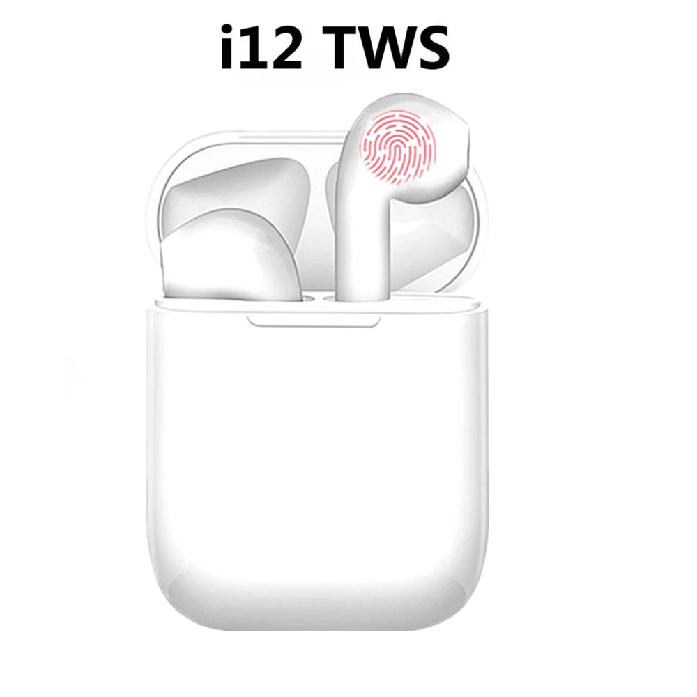 2019 Amazon Hot Selling TWS i12  tws Mini Headsets True Wireless BT 5.0 i12 Two Sides Calling Earbuds with Charging Case
