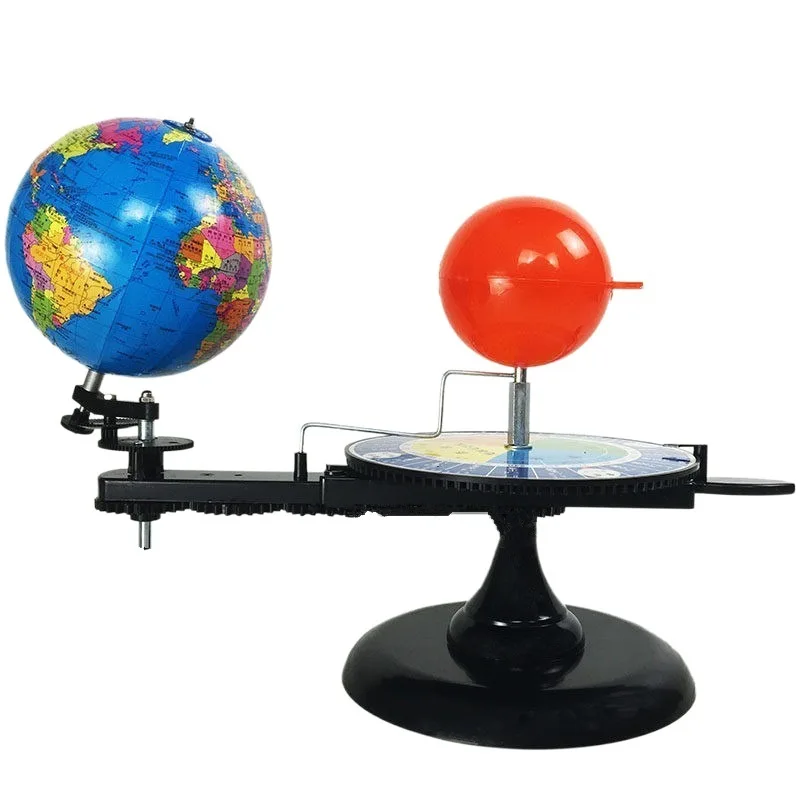 Solar System Planets Model Three Globes Sun Earth Moon Model Planetarium Model Hand Movement for Science Astronomy Teaching