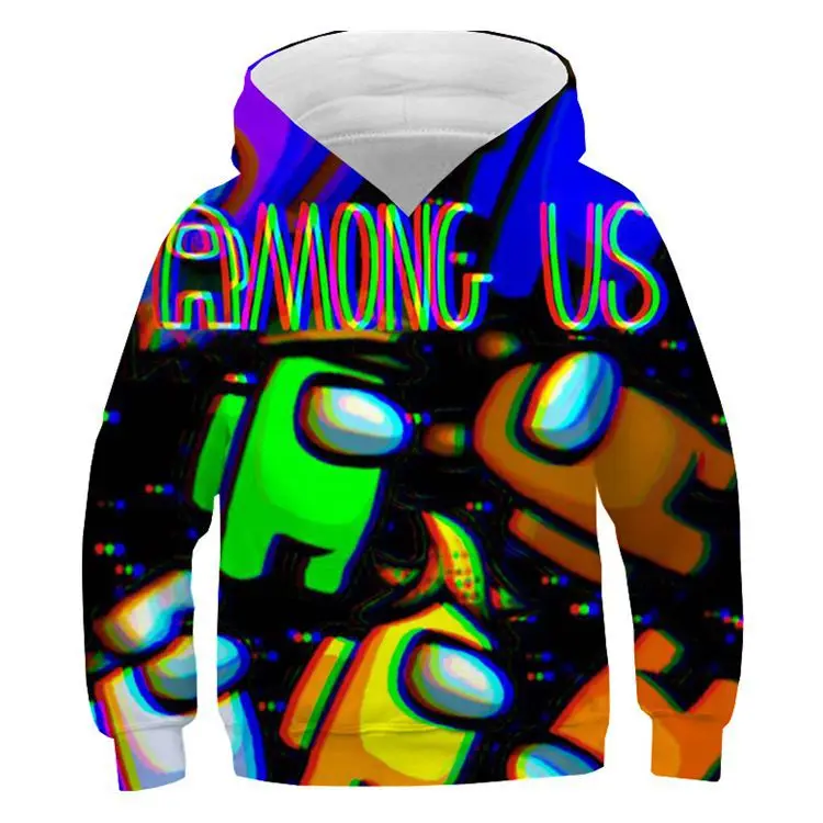 

Among Us 3D Print Hoodie Boys Long Sleeve With Pockets Funny Outwear Sweatshirt, Customized color