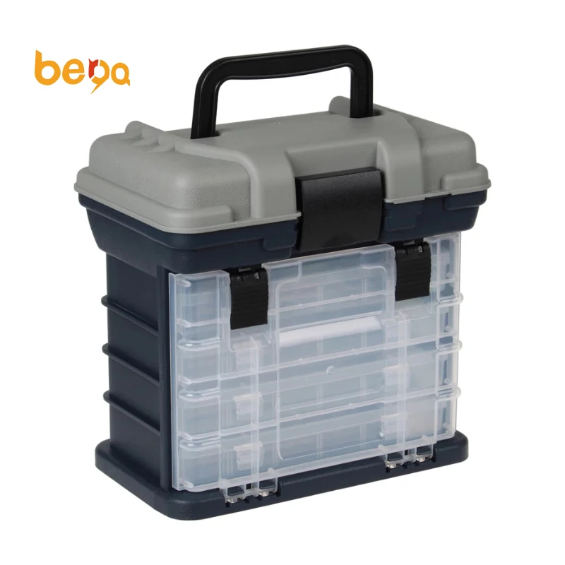 

Fishing Tackle Box 5 Tray Carp Fishing Lures Storage System Cantilever Tackle Box, Shown in the figure