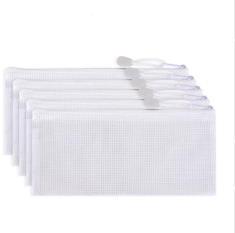 

Amazon fashion Top sell PVC waterproof Zipper Pencil Case file document bags plastic packaging