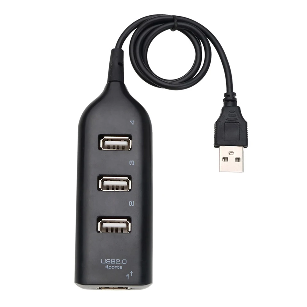 

Factory Sale Various 4-Ports USB Hub 44cm Portable USB 2.0/1.1 Splitter Supports Charging