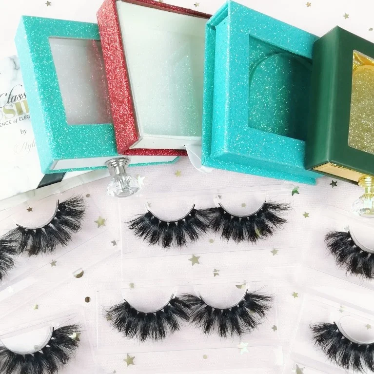 

Natural 25MM Fluffy Mink Eyelash Vendor 100% Real 3D RTS Fast Shipping 25Mm Mink Lashes With Factory Directly Sale Custom Boxes