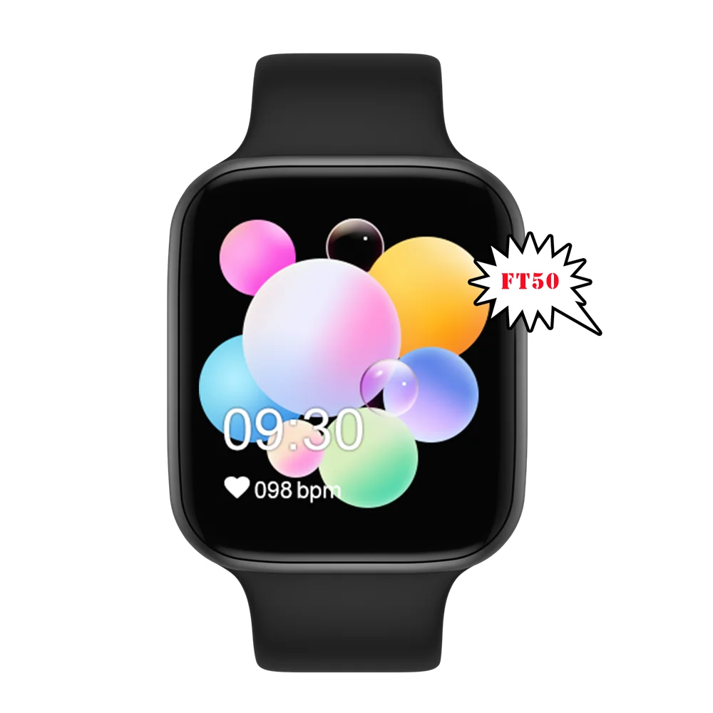 

Smart Watch BT Call Full Touch Series 6 FT50 Watch Heart Rate Body Temperature IP67 Waterproof Sport Watch