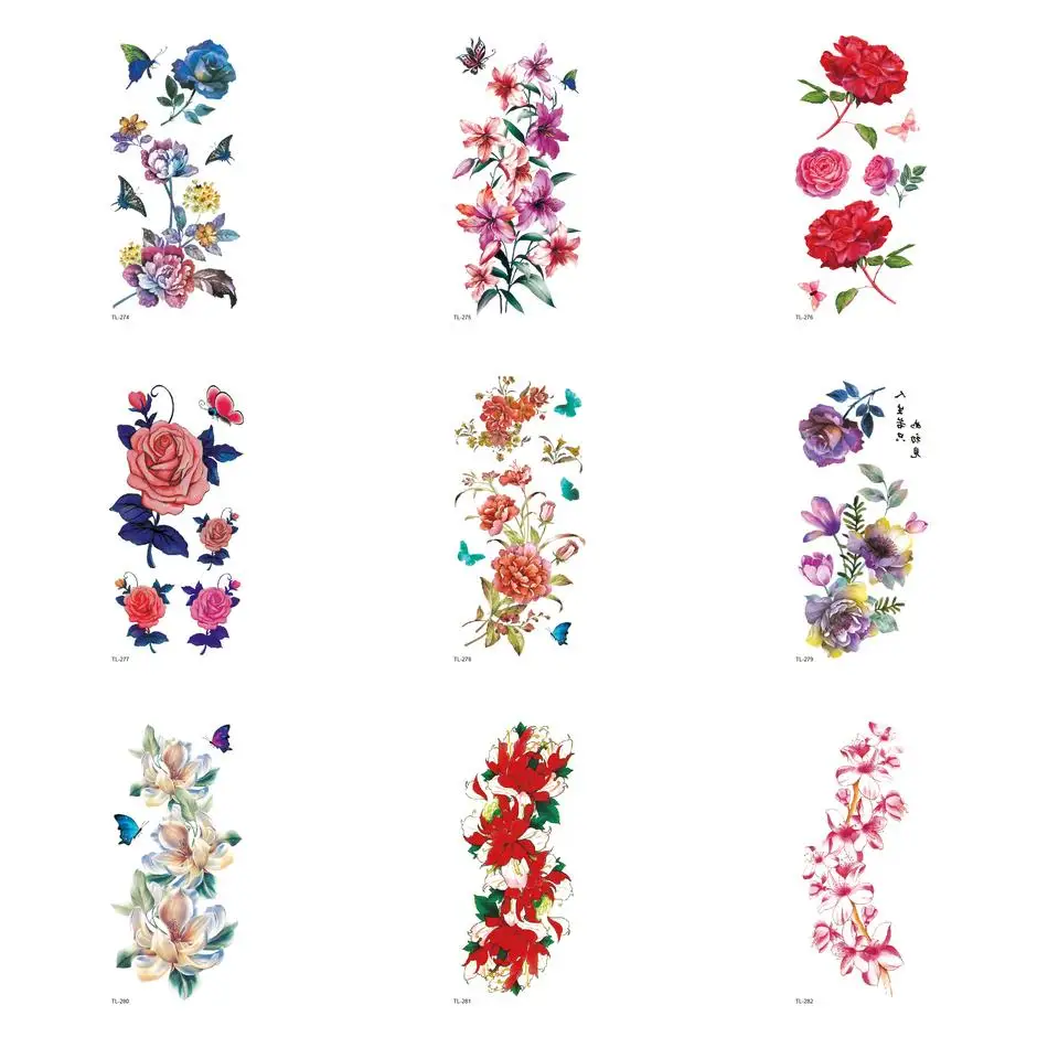 

Flower sexy simulation waterproof durable female tatoo sticker