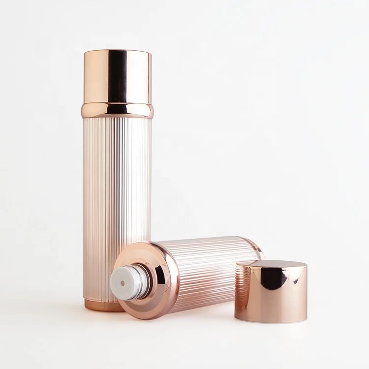 Rose Gold Plastic Cosmetic Bottles Skincare Packaging Containers Buy
