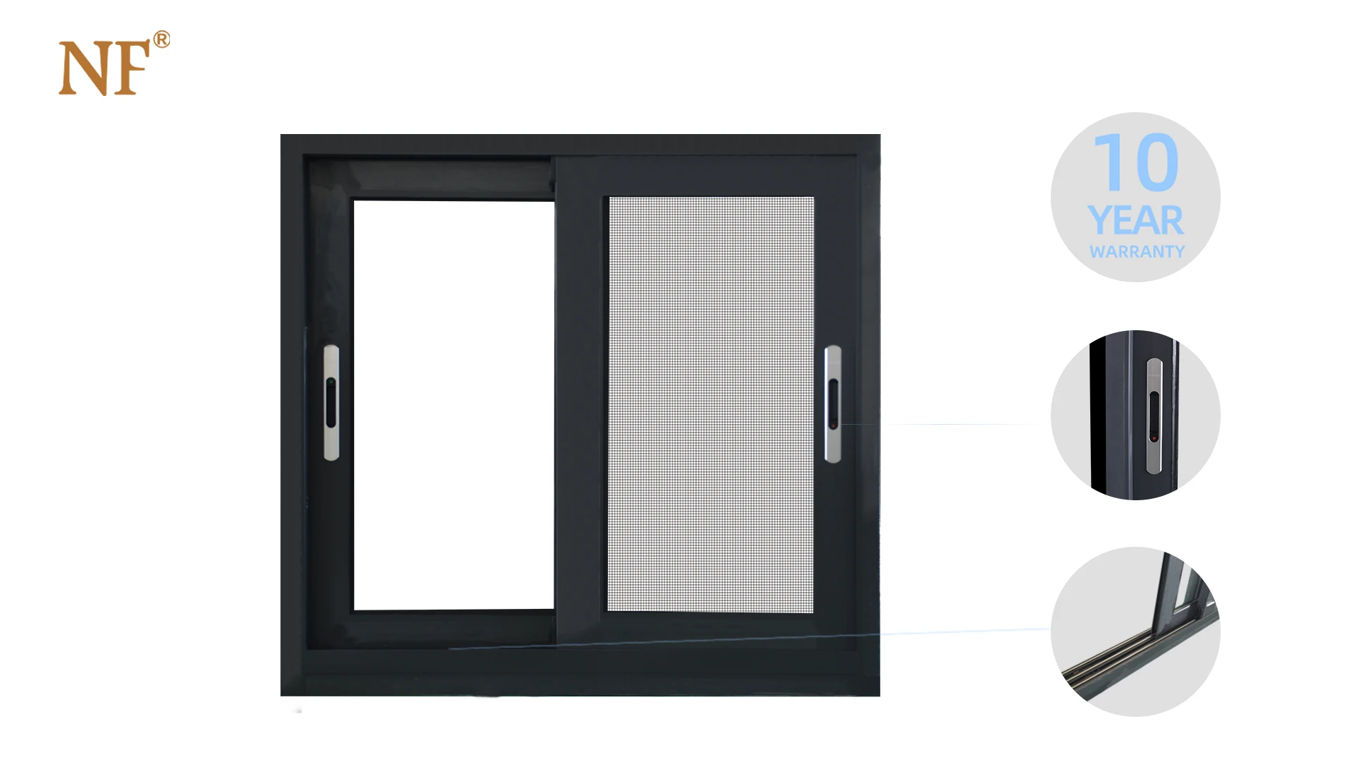 Aluminum profile three track price nigeria 36 x 48 sliding window, View