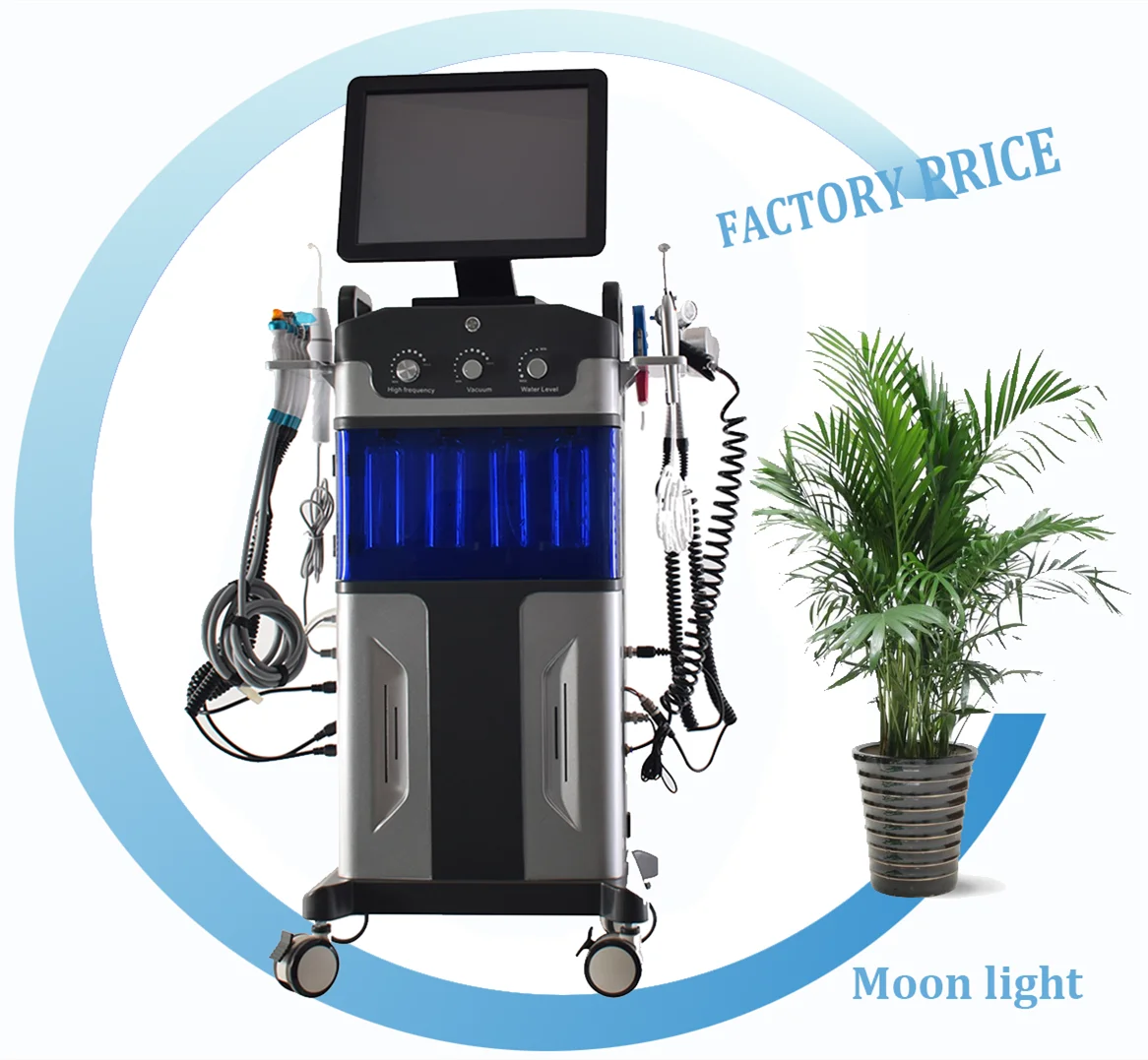 

2021 New year sales Multi-Functional h2o2 beauty machine high frequency microdermabrasion for skin rejuvenation