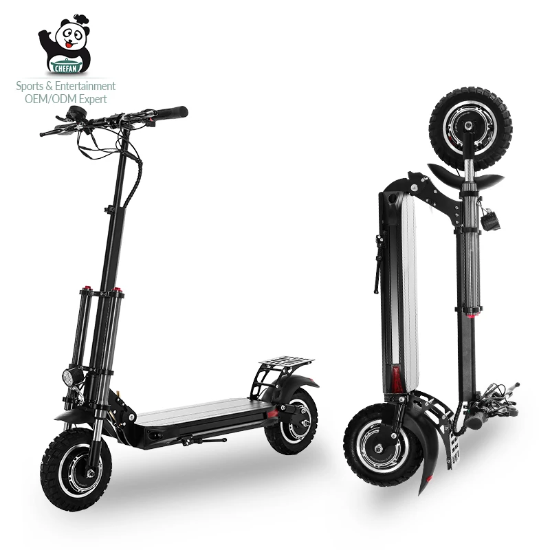 

All-Terrain Dual-Motor Adult Off-Road Electric Scooter 48V 800W 45Km Long Distance With 10 Inch Snow Tires, Customized color