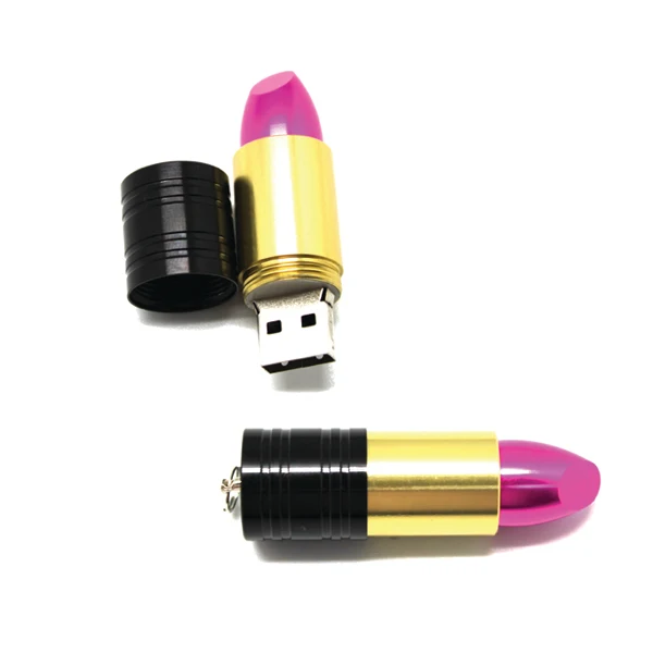 

Female Promotional Gift Lipstick Shape USB Flash Drive Thumb Drive 2GB USB Stick