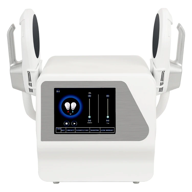 

2022 Newest electromagnetic ems muscle stimulator machine to stimulate the muscles Emslim Body Slimming Machine, White