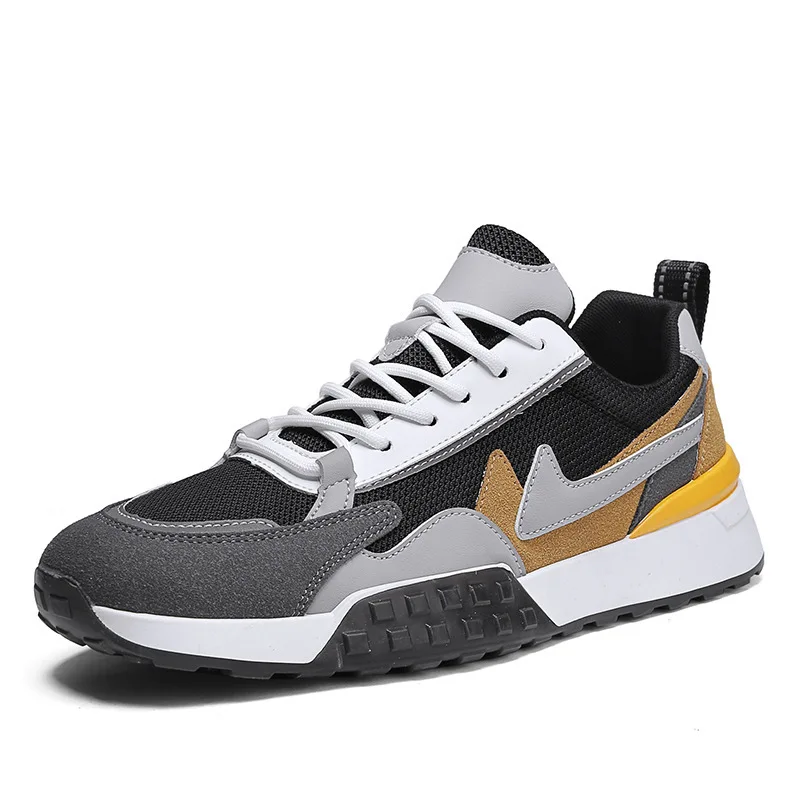 

2022 new trend mesh sneakers casual sports shoes breathable outdoor men flat basketball shoes, Black,white,beige