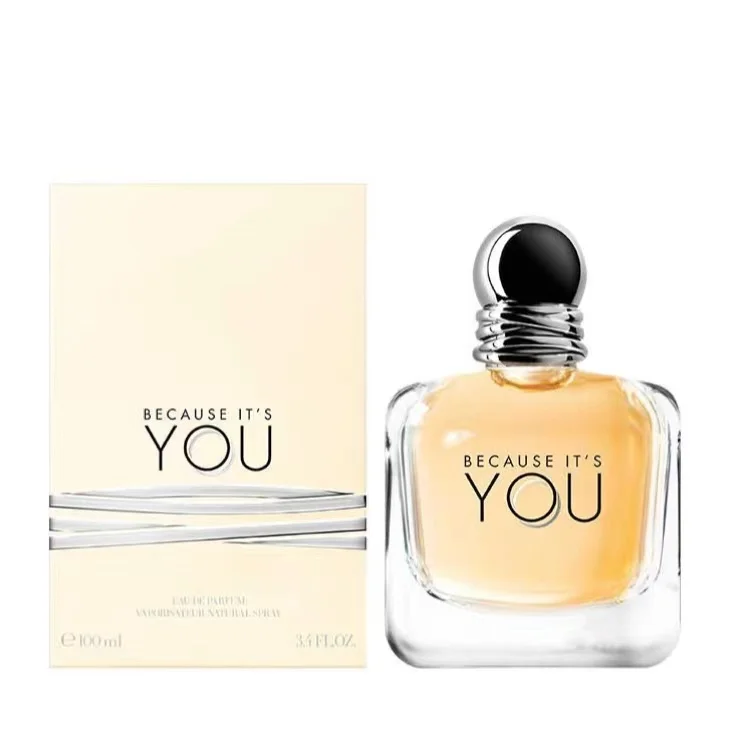 

women perfume 100ml because its you brand perfume nice fragrance EDP nice smell long lasting parfum one drop