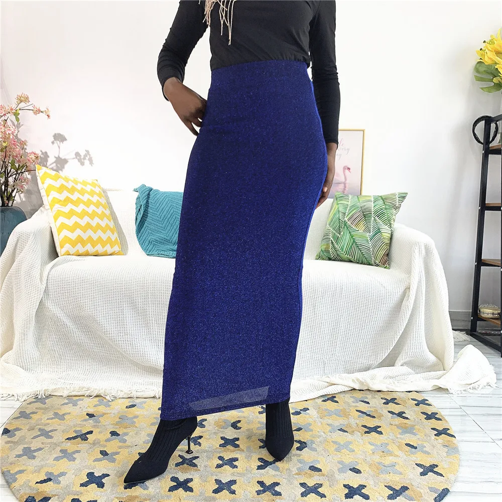 

Fashionable Dresses Long Sleeve Plain Satin Wrap Waist Maxi Long Dress, As shown