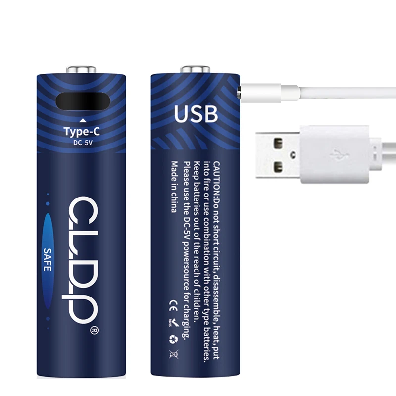 

Factory Blister card Pack AA Ni Zn replace 1.5V Li Micro USB Battery