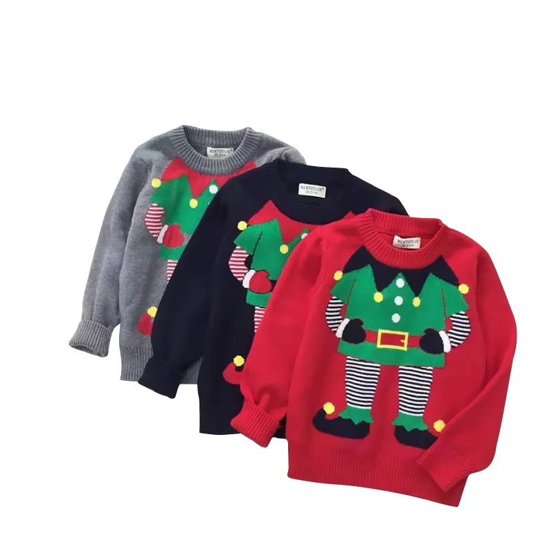 

Wholesale Christmas Sweater Children Sweater Baby Girl Winter Toddler Knitted Sweater, Picture