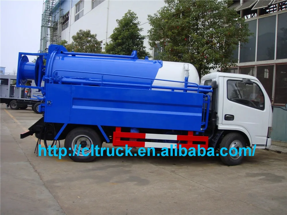 5tons Combination Jetting Vacuum Truck For Cleaning Public Sewer Pipe