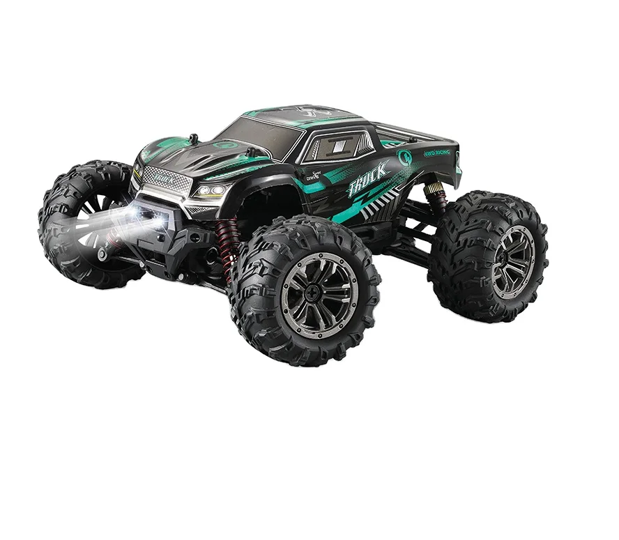 

2020 High speed car 9145 Climbing Monster Truck 28km/h Toy Buggy Off Road Shock Resistant Crawler Gift, Red/green