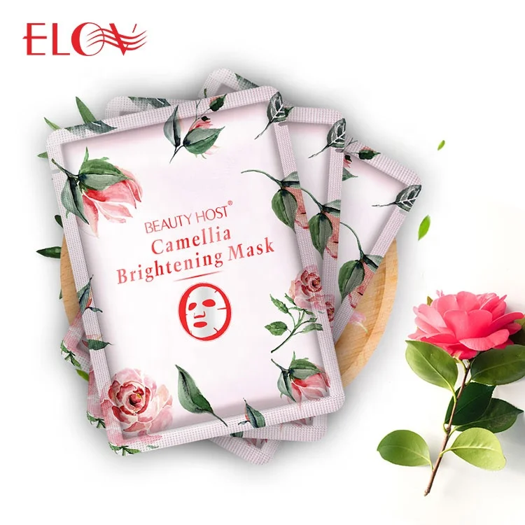 

Private Label Wholesale Hydrating Brighten Repairing Remove Dark Spots Camellia Sheet Face Facial Mask