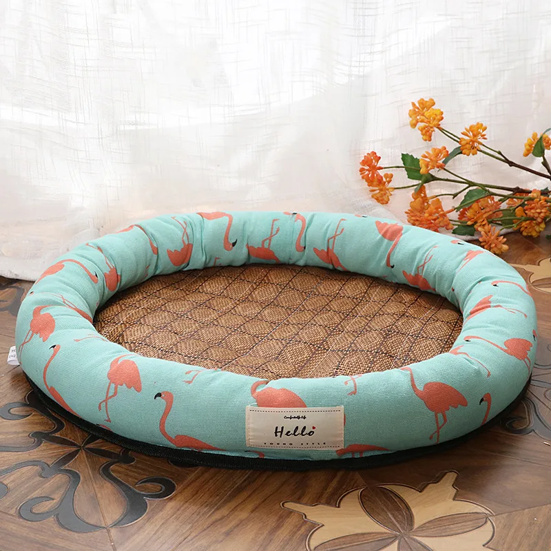 

Manufacturers wholesale round mat summer kennel cat kennel pet bed dog mat