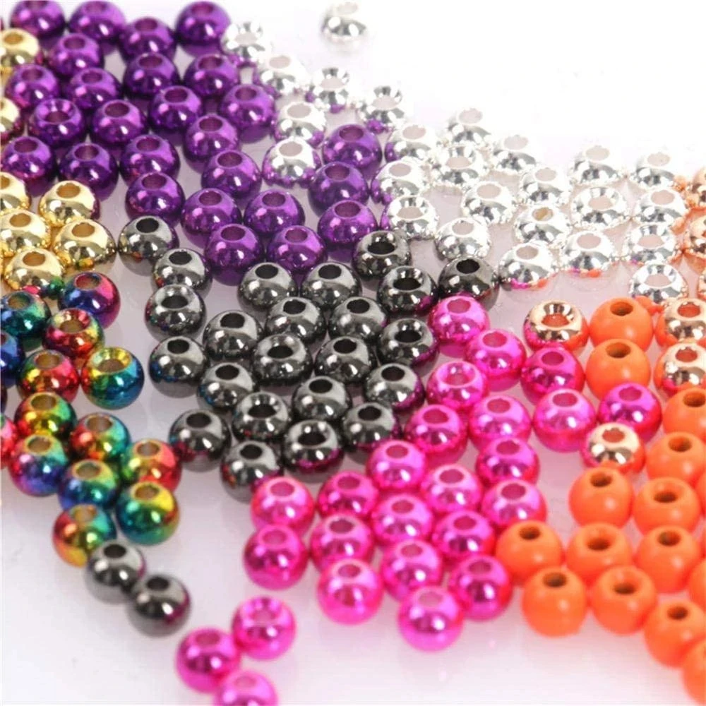 

2.0-4.6mm Fly Tying High-content Tungsten Beads Fly Fishing Material Multi-color Various specifications Fishing Accessory, Picture shows