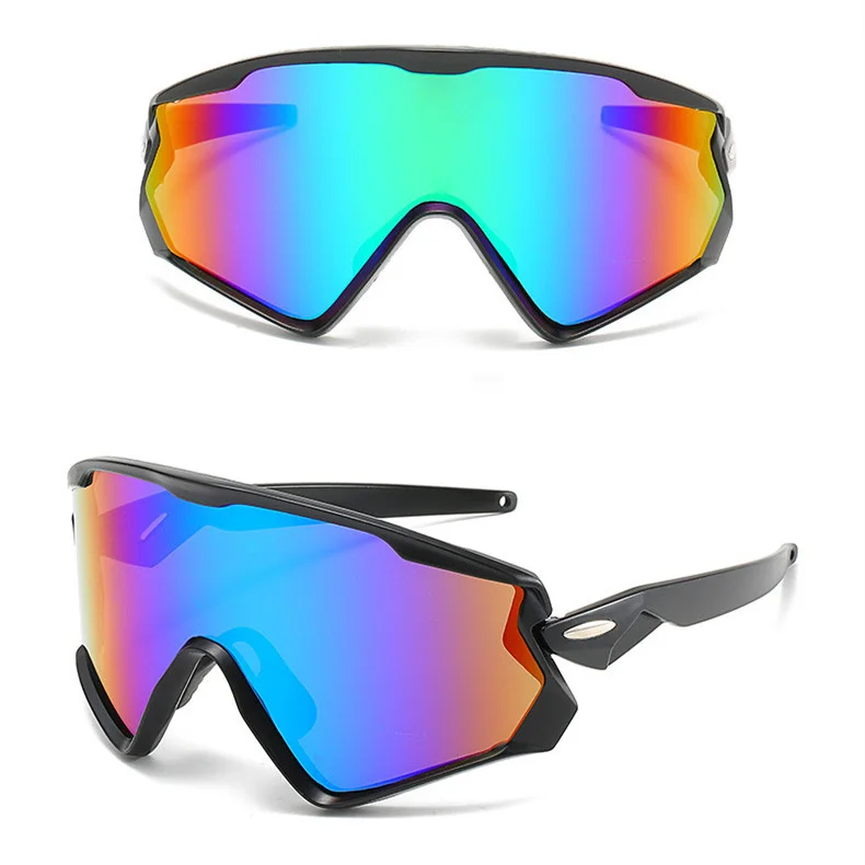 

New Trendy Mens Windproof PC Large Oversized Pits Viperes Sunglasses Polarized Frame Sports Cycling UV 400 Sunglasses